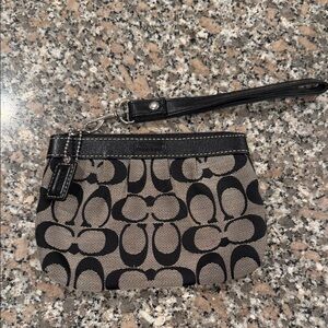 Coach Black and Tan Mini Bag